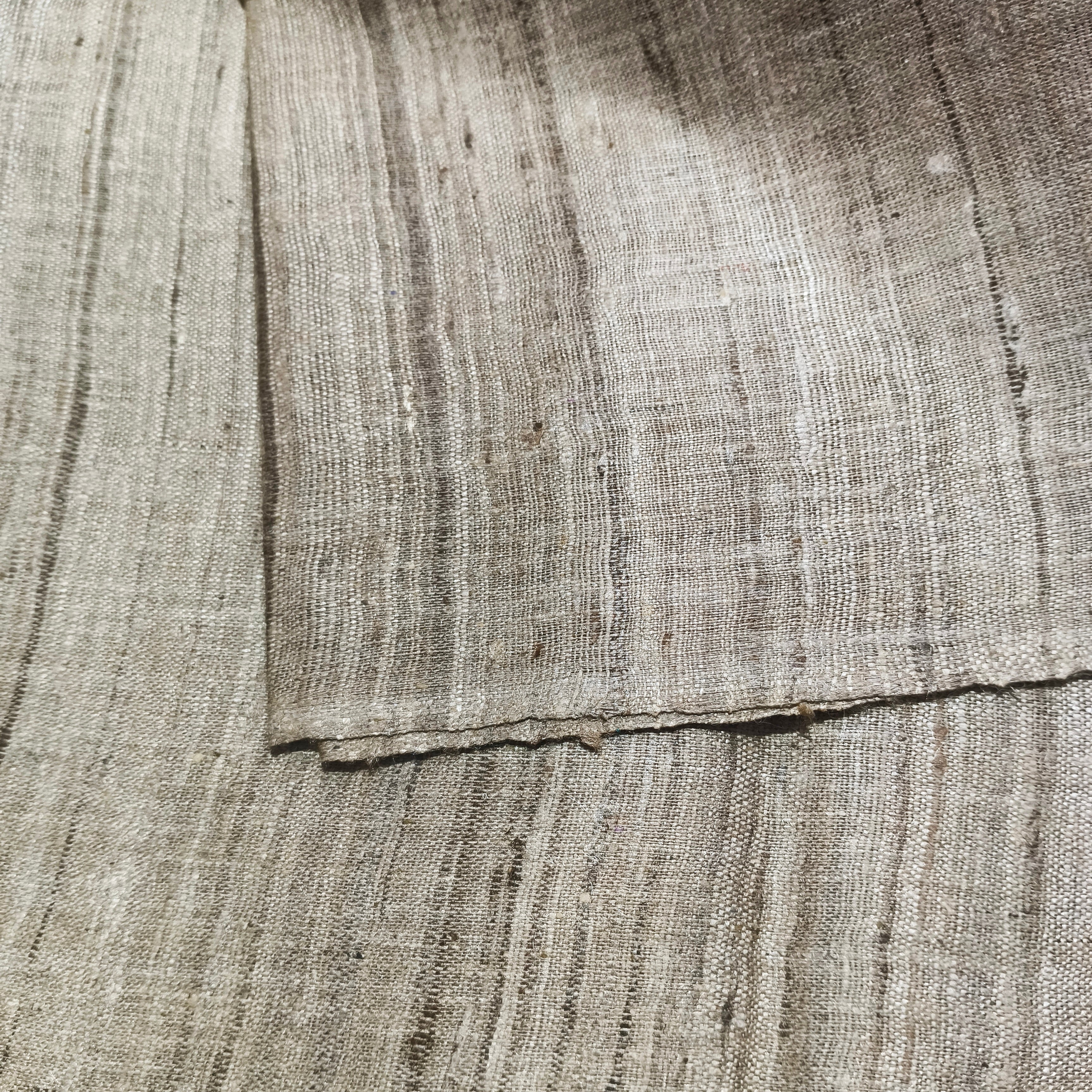 Handspun Handwoven Brown Katiya Silk Fabric
