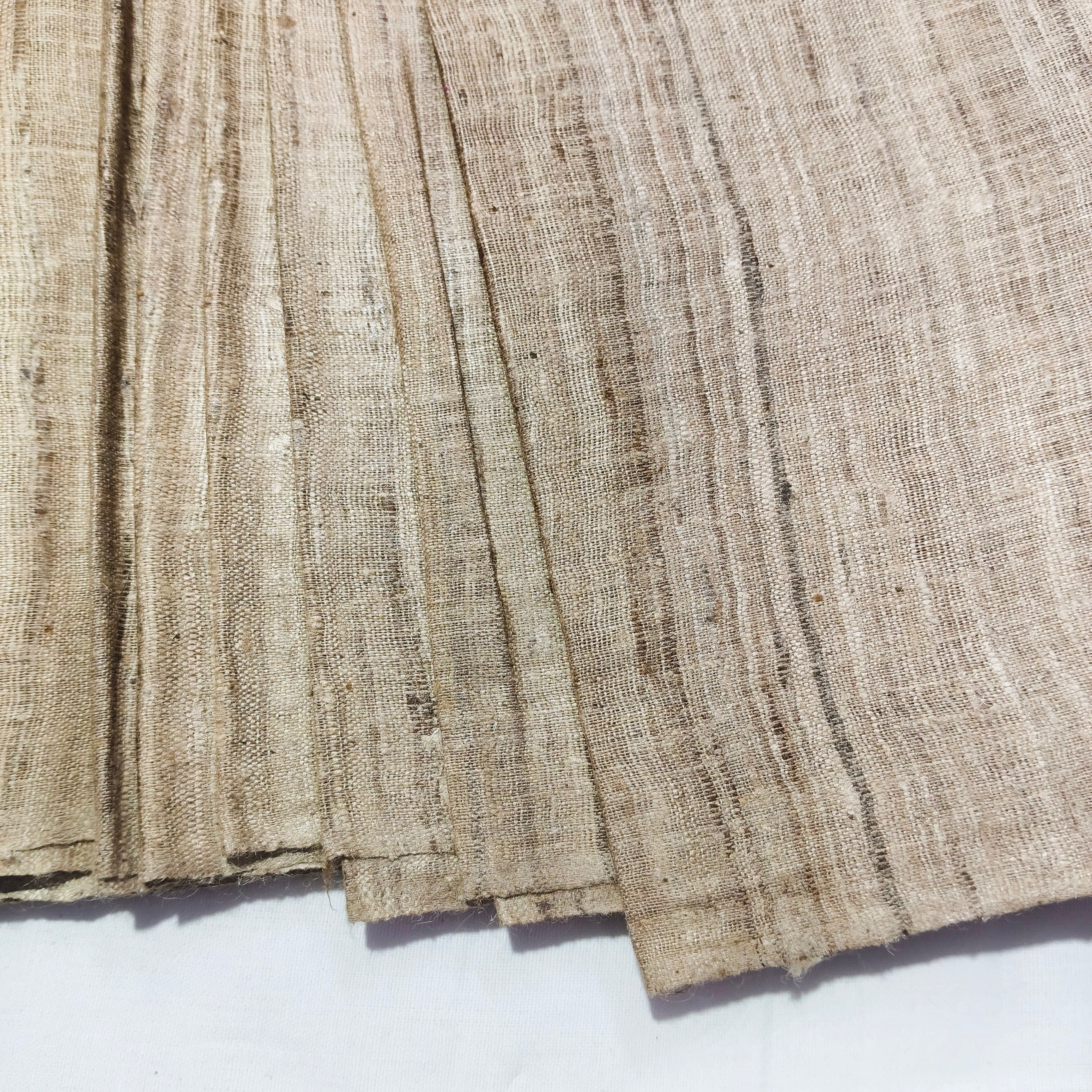 Handspun Handwoven Brown Katiya Silk Fabric