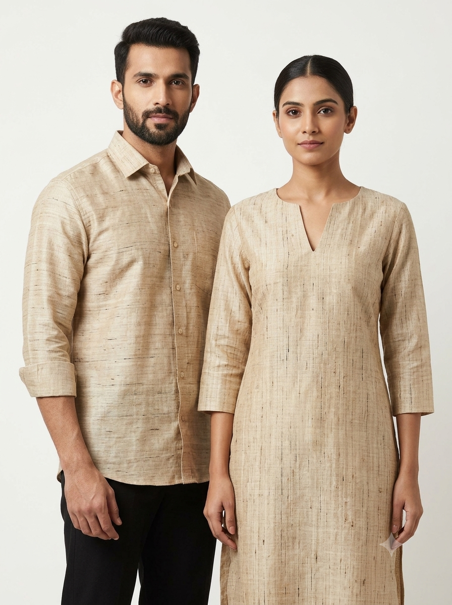 Handspun Handwoven Matka Katiya Silk Fabric