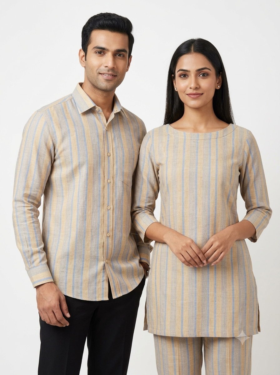 Handwoven Cotton Strip Fabric STP4