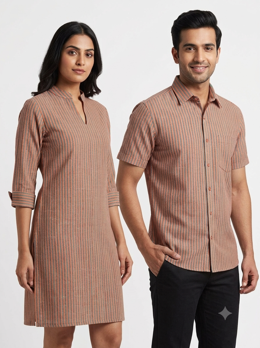 Handwoven Cotton Strip Fabric STP10