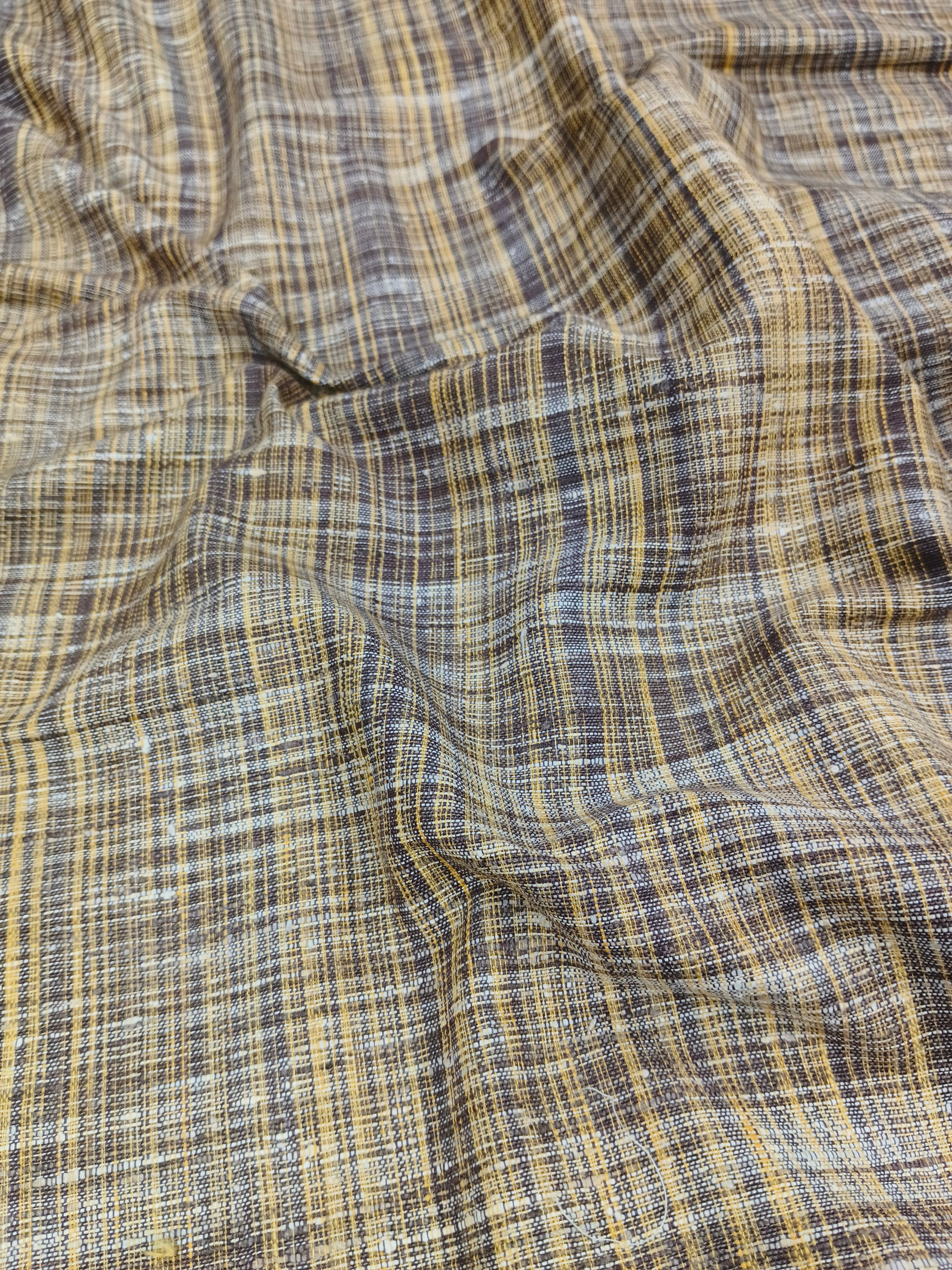 Coffee Jharna Khaddar Fabric