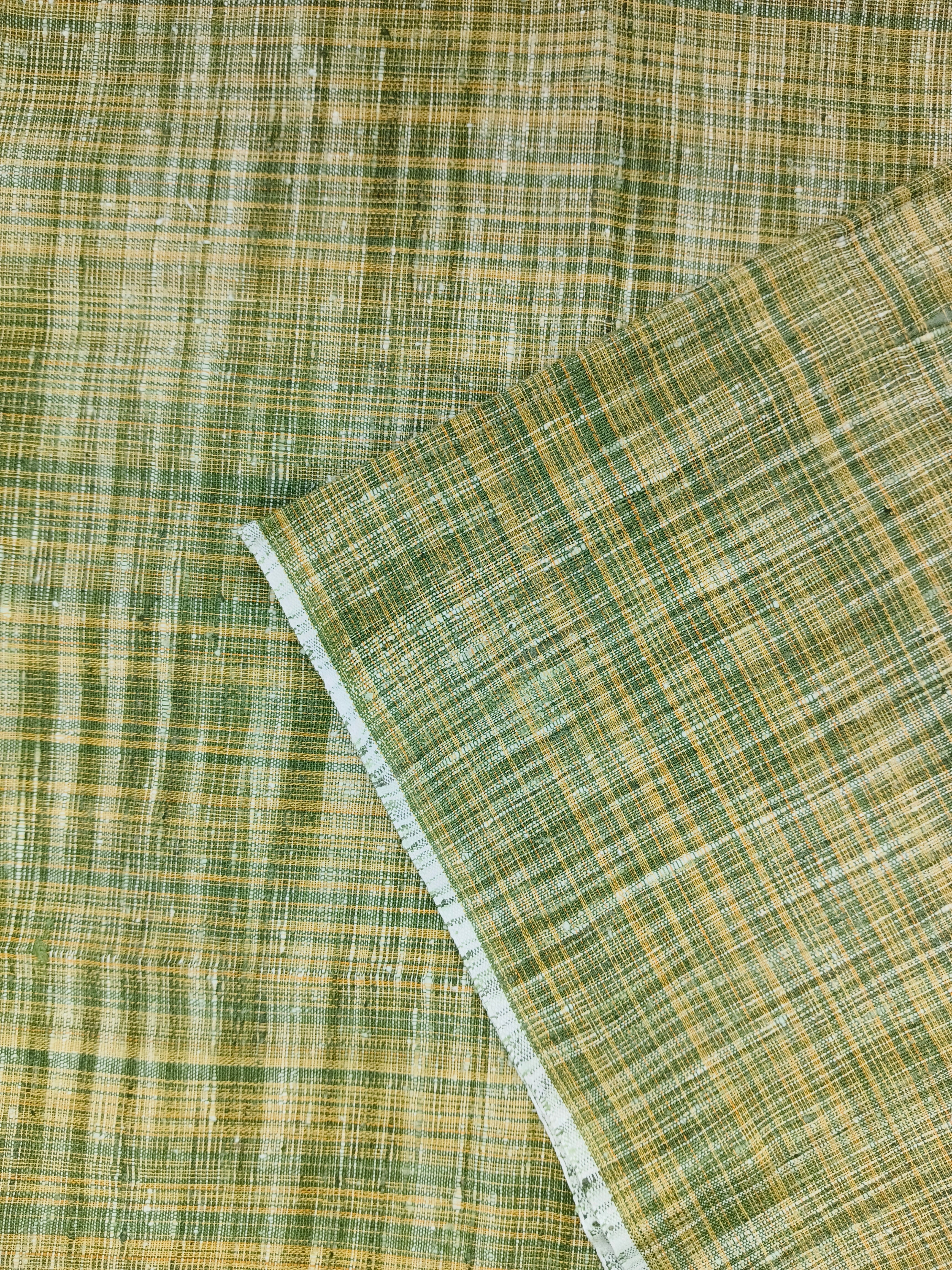 Green Jharna Khaddar Fabric