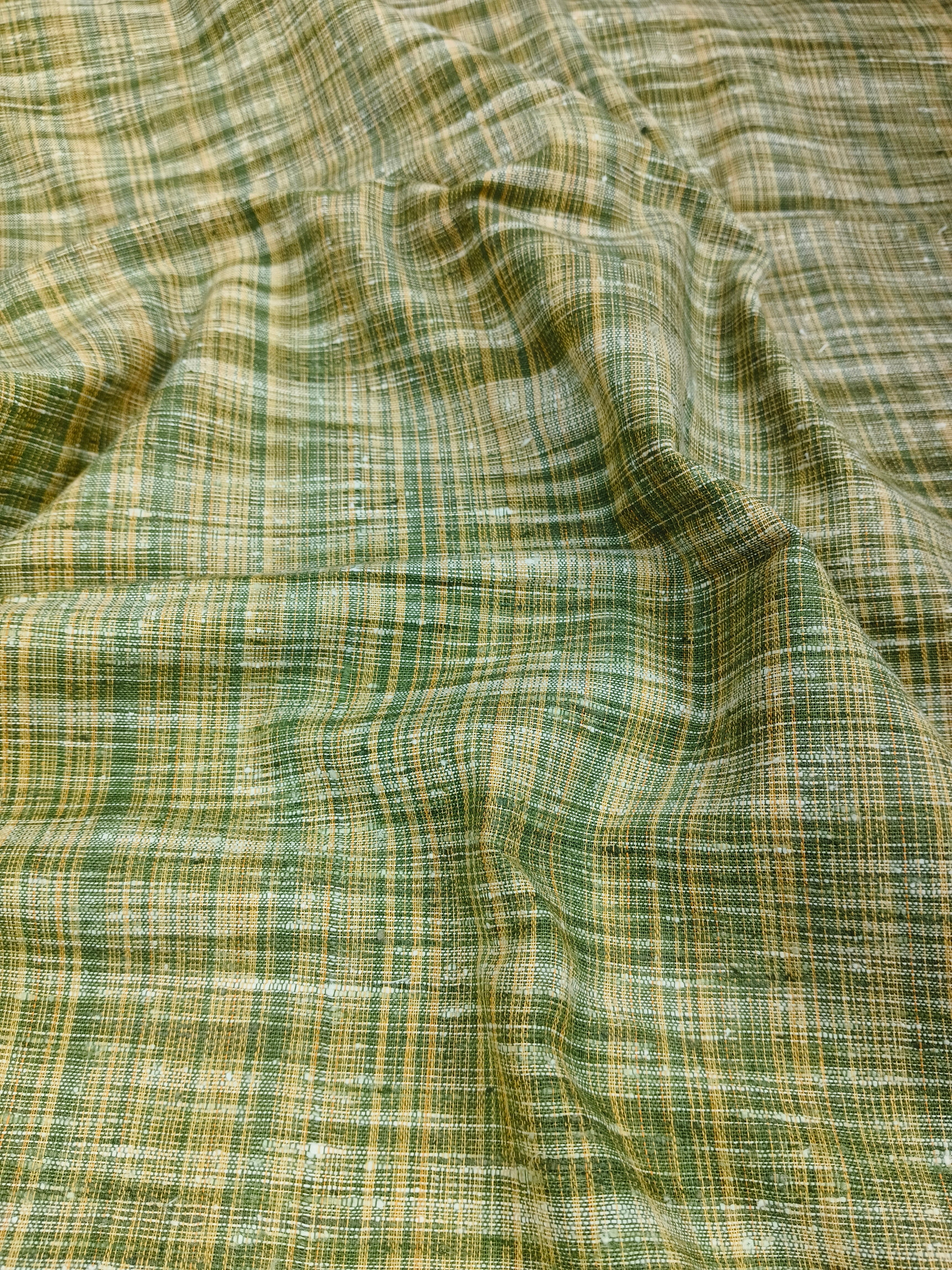 Green Jharna Khaddar Fabric