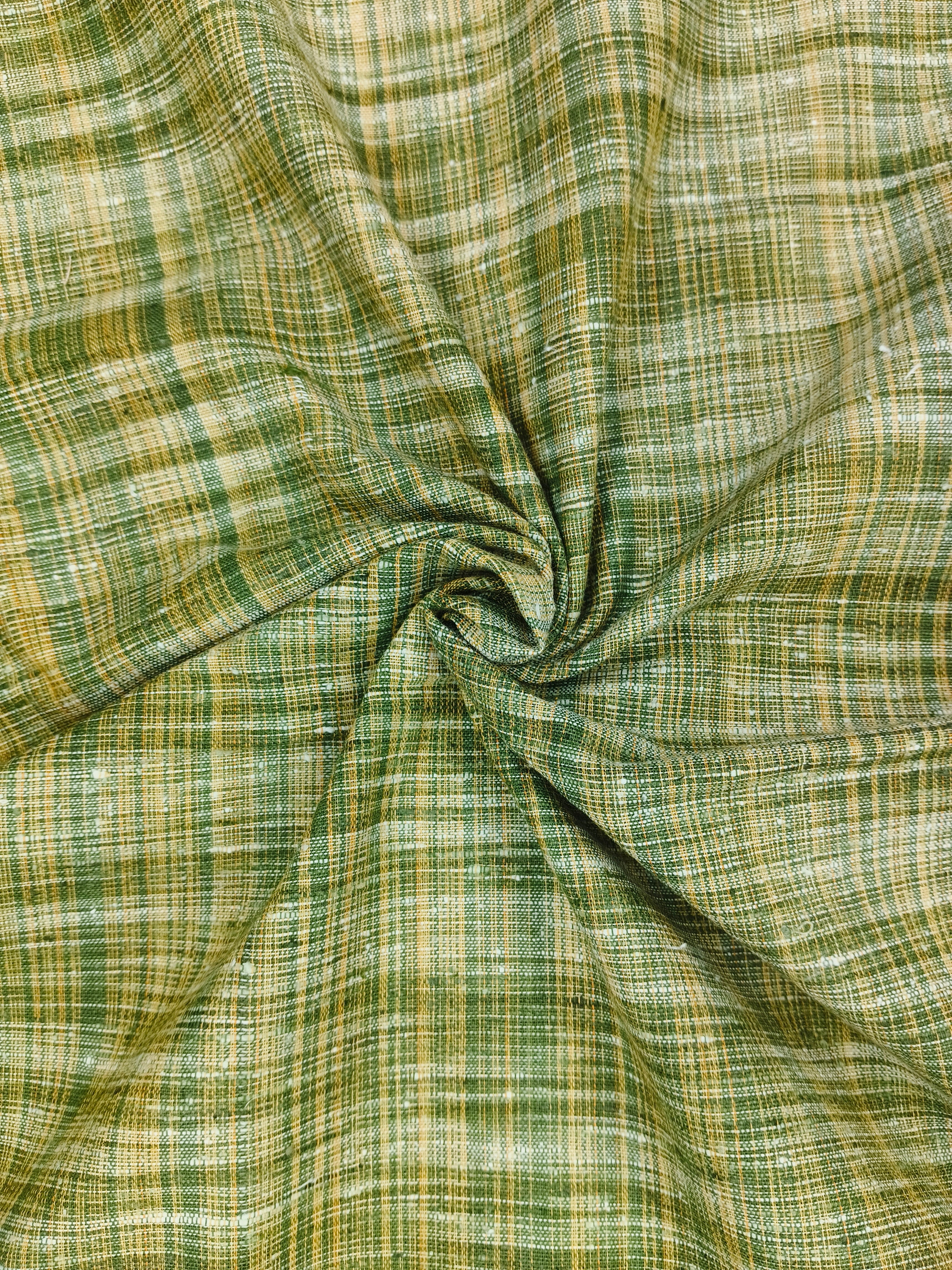 Green Jharna Khaddar Fabric