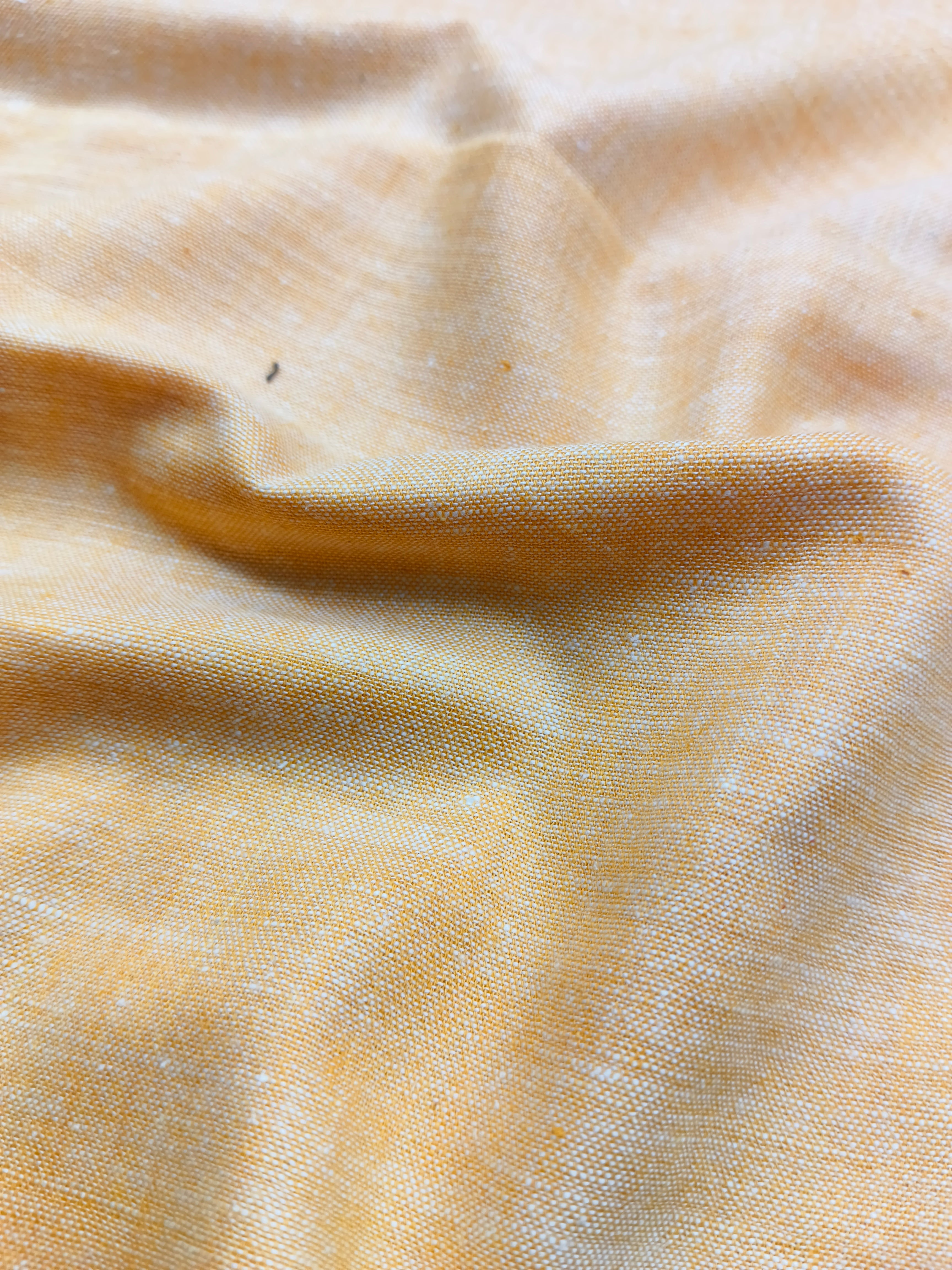 Handspun Handwoven Cotton Golden Colour Fabric