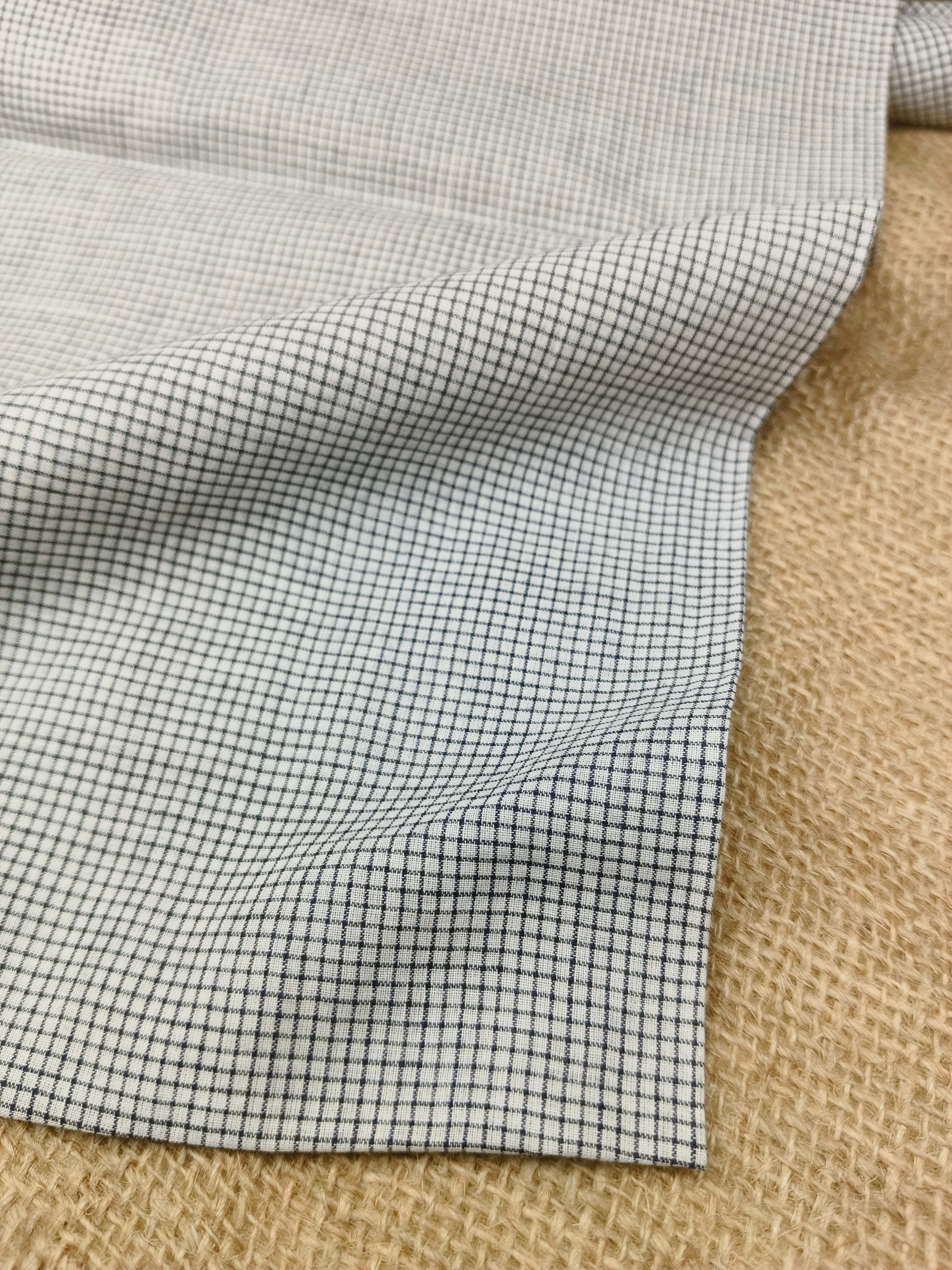 Handwoven Cotton Check Fabric CHK15