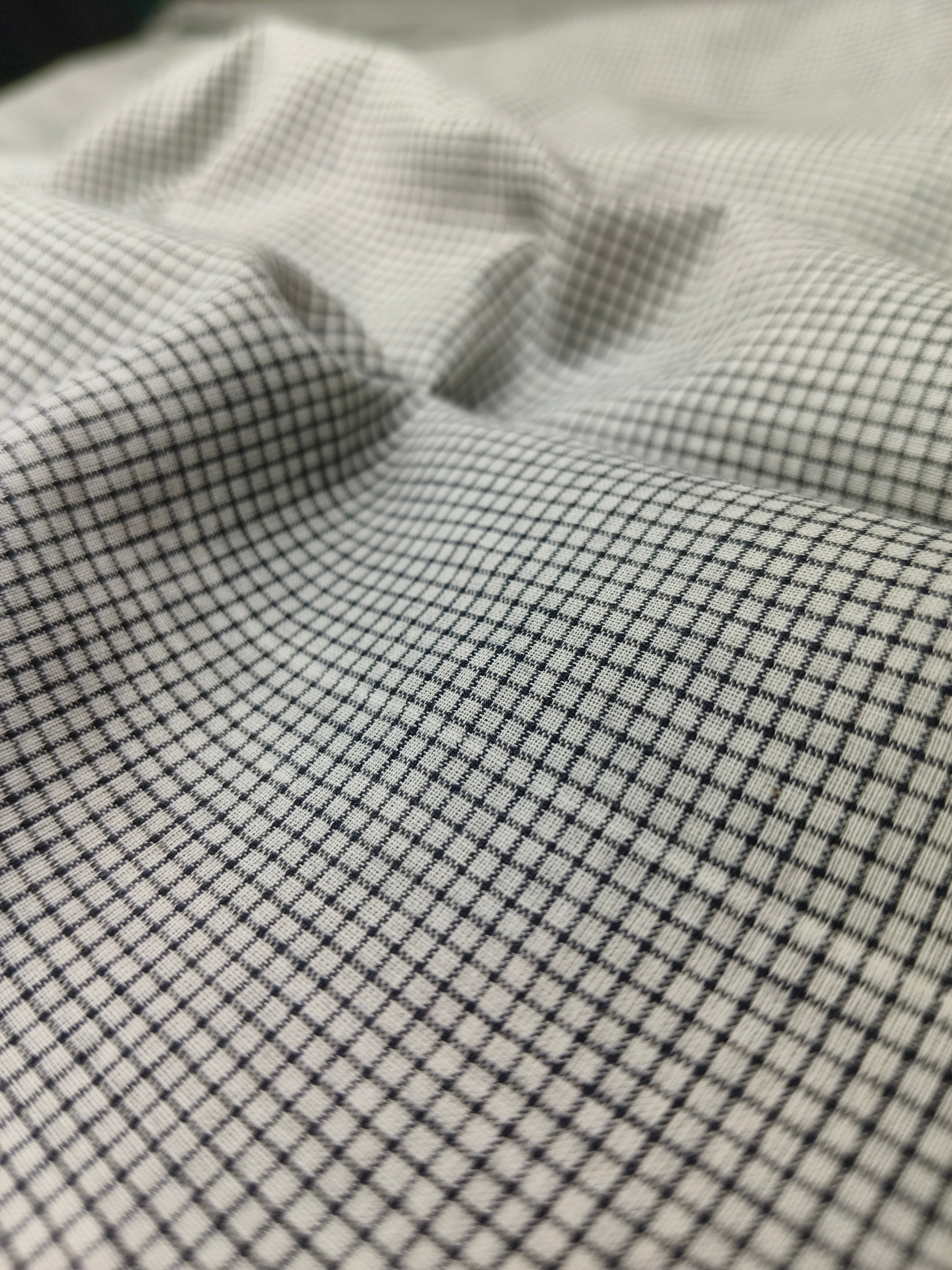 Handwoven Cotton Check Fabric CHK15