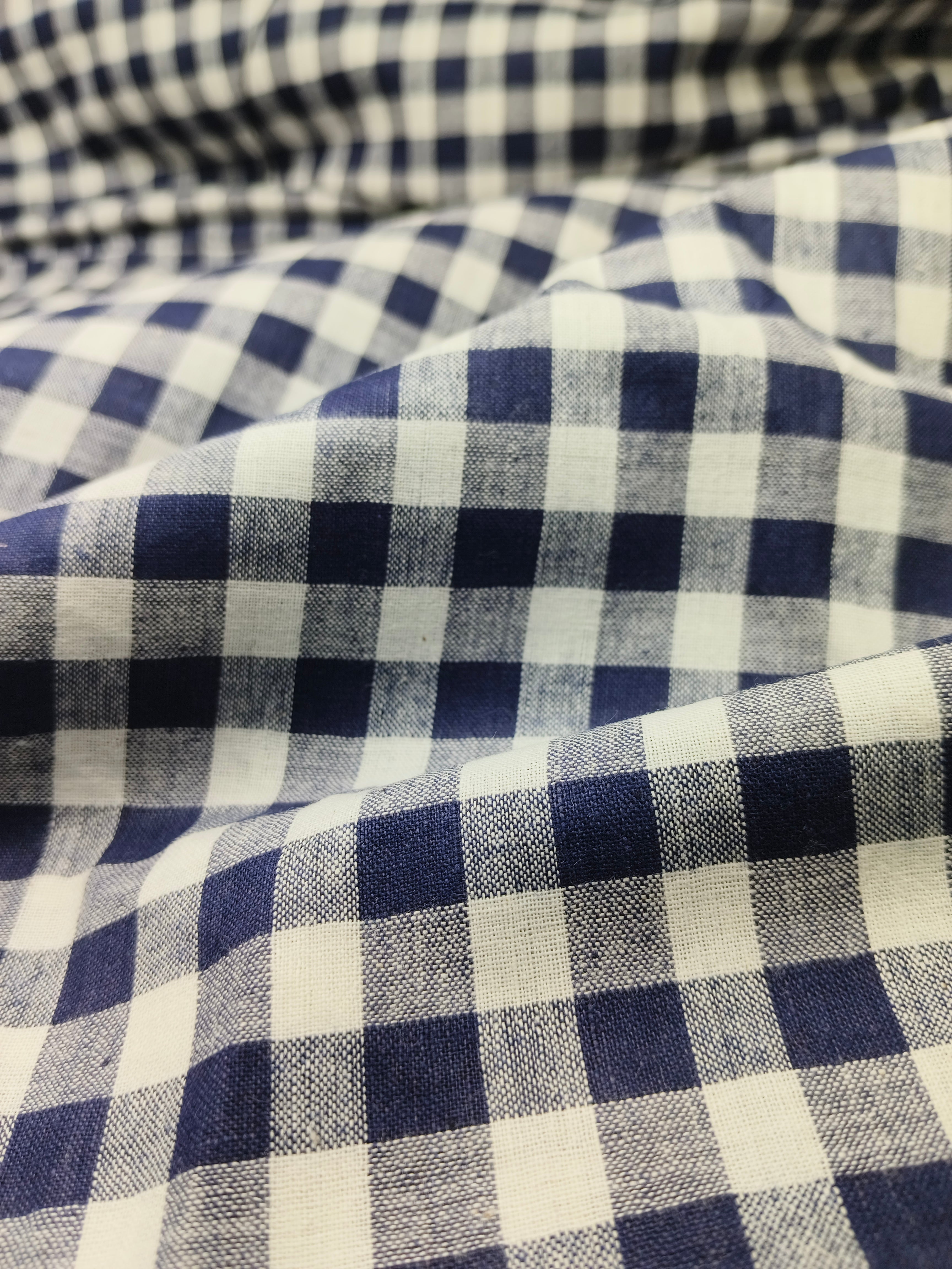 Handwoven Cotton Check Fabric CHK4