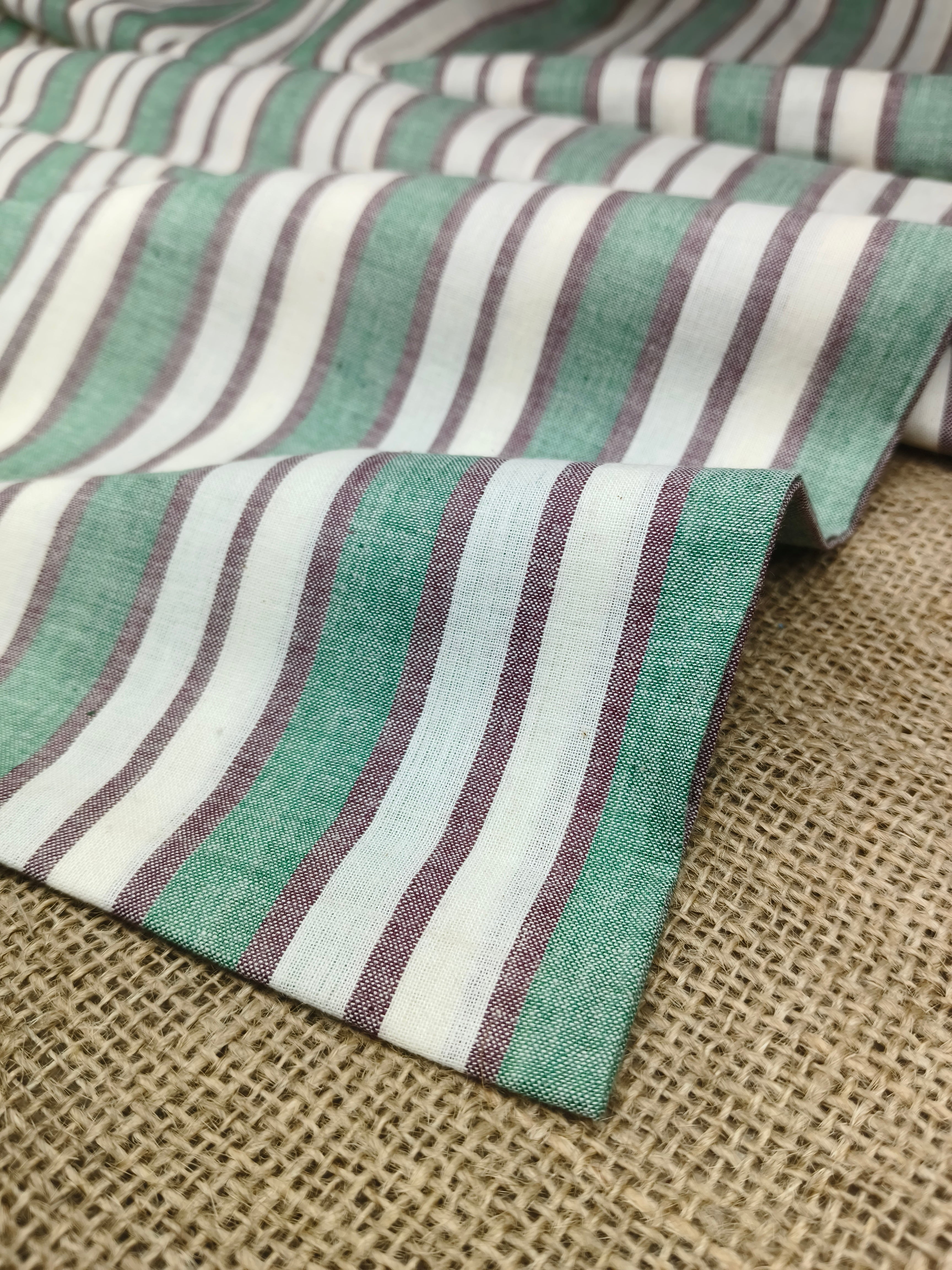 Handwoven Cotton Strip Fabric STP11