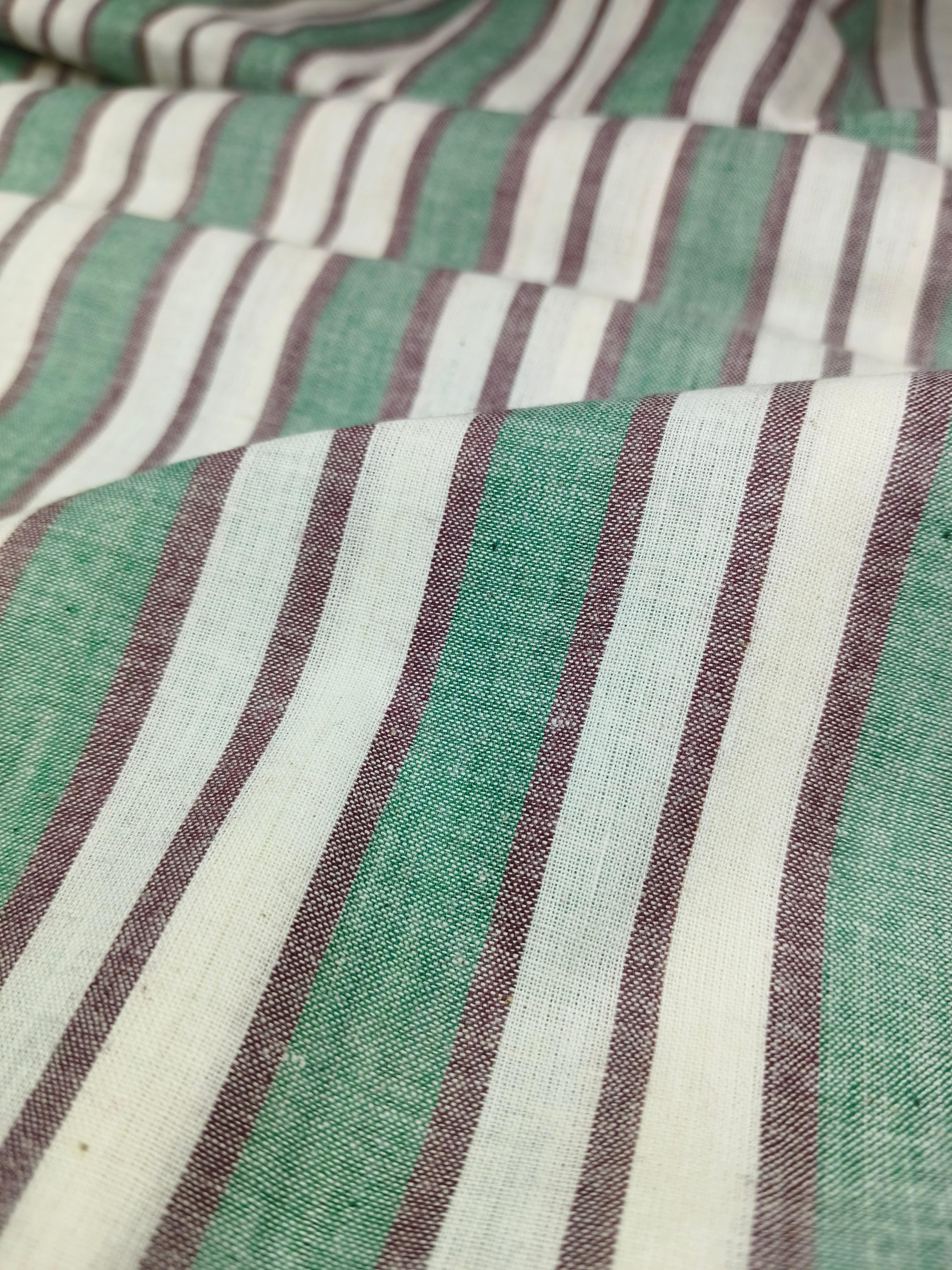 Handwoven Cotton Strip Fabric STP11