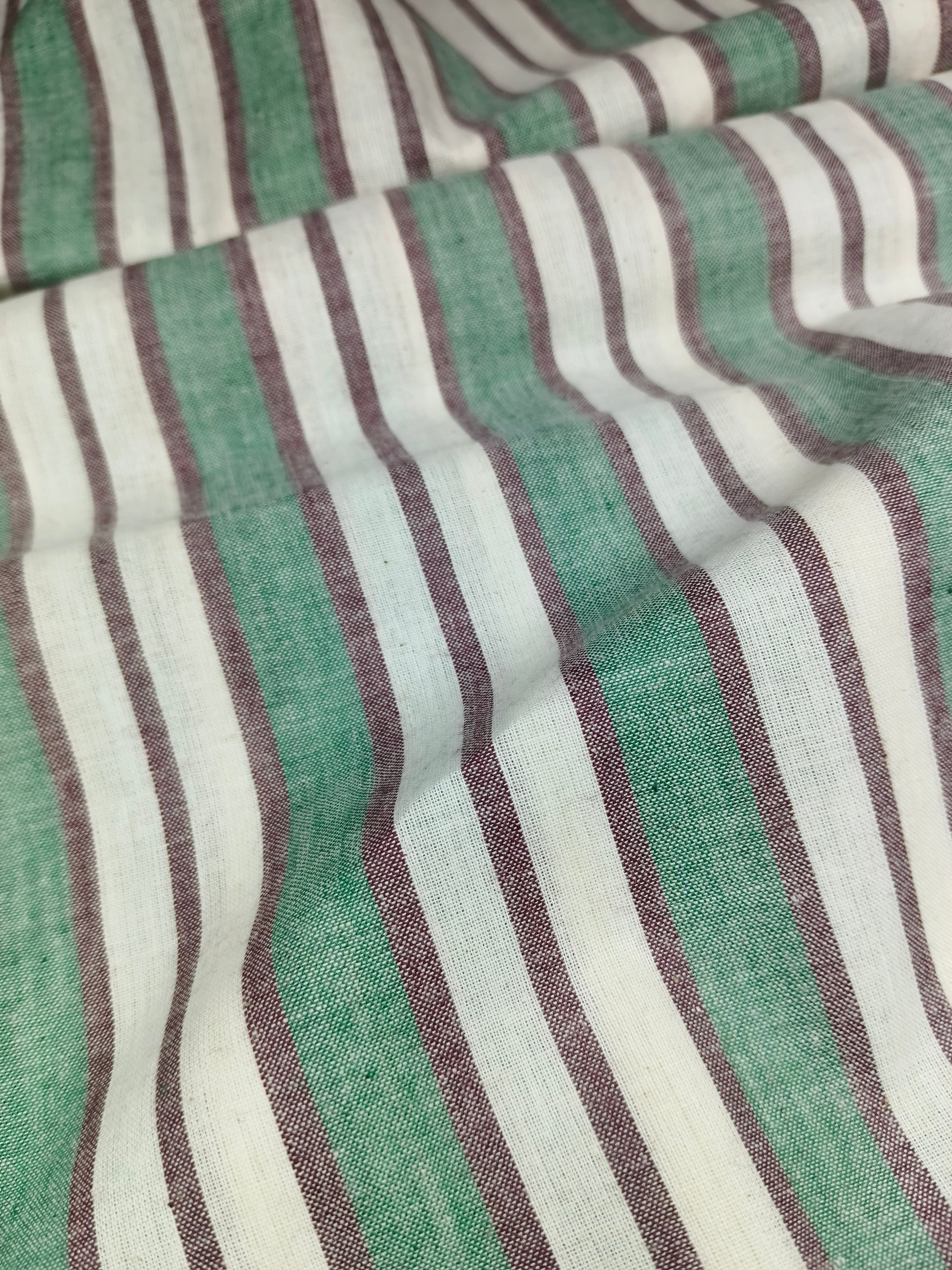 Handwoven Cotton Strip Fabric STP11