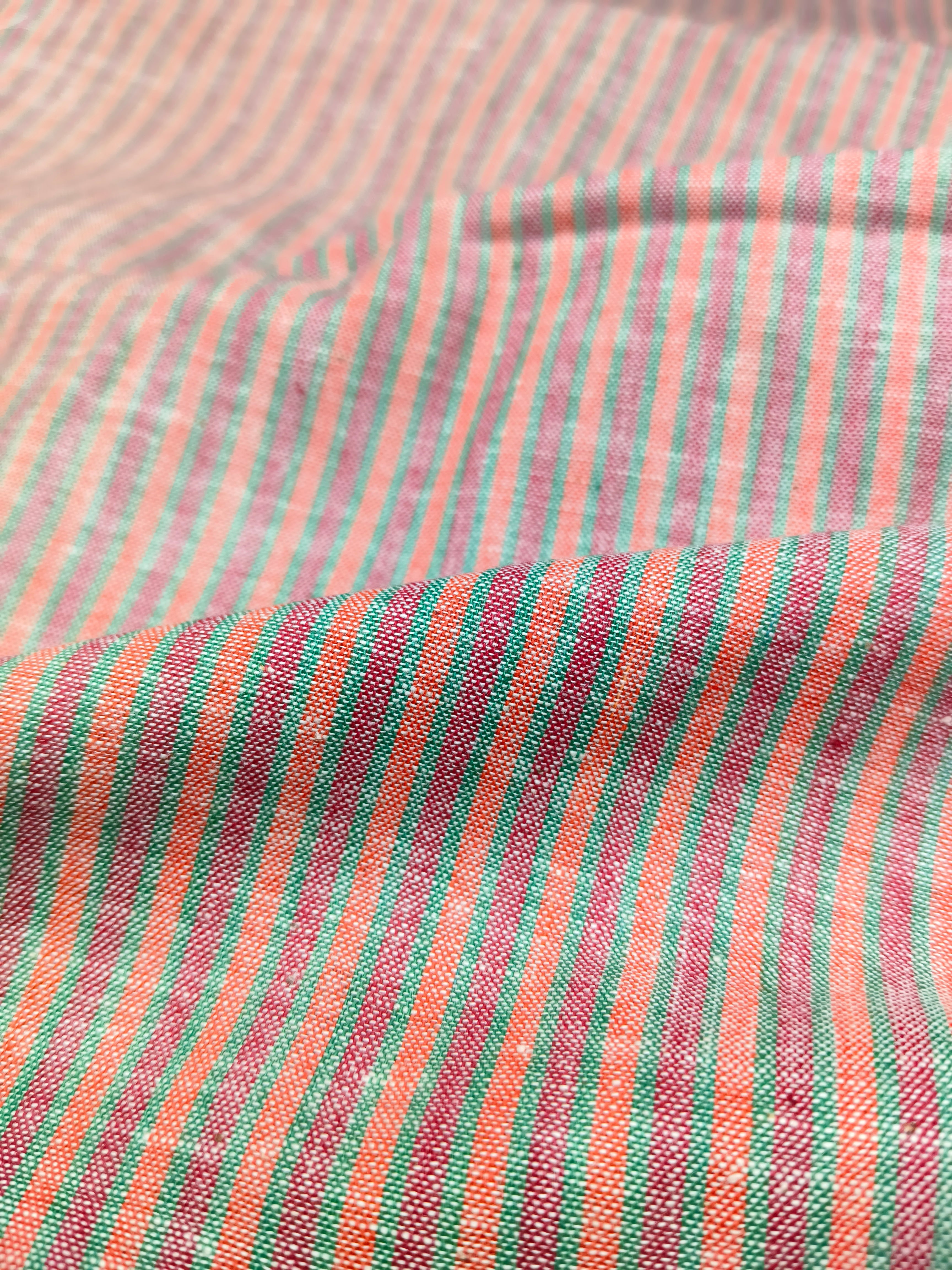 Handwoven Cotton Strip Fabric STP10