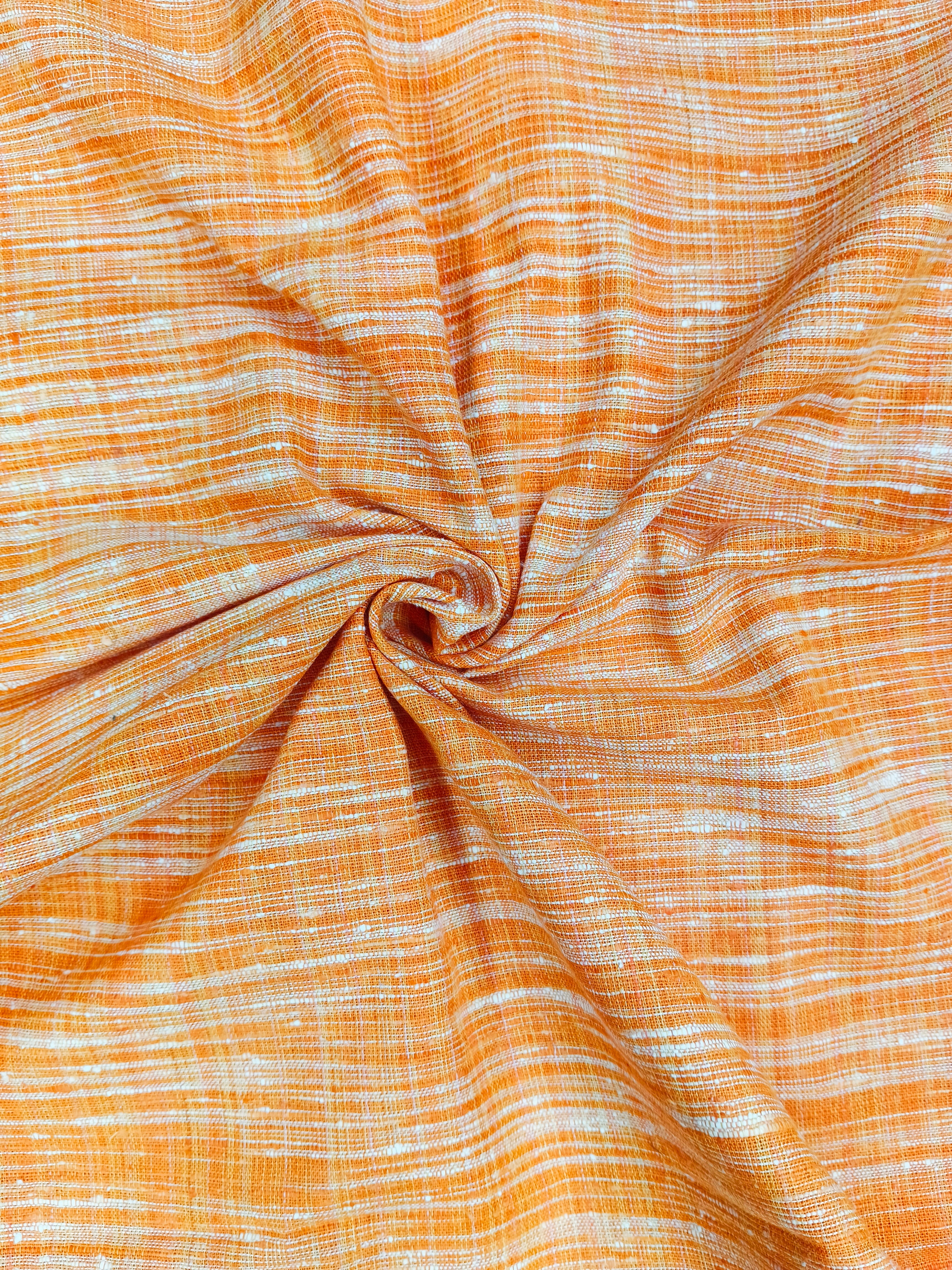 Orange Jharna Khaddar Fabric
