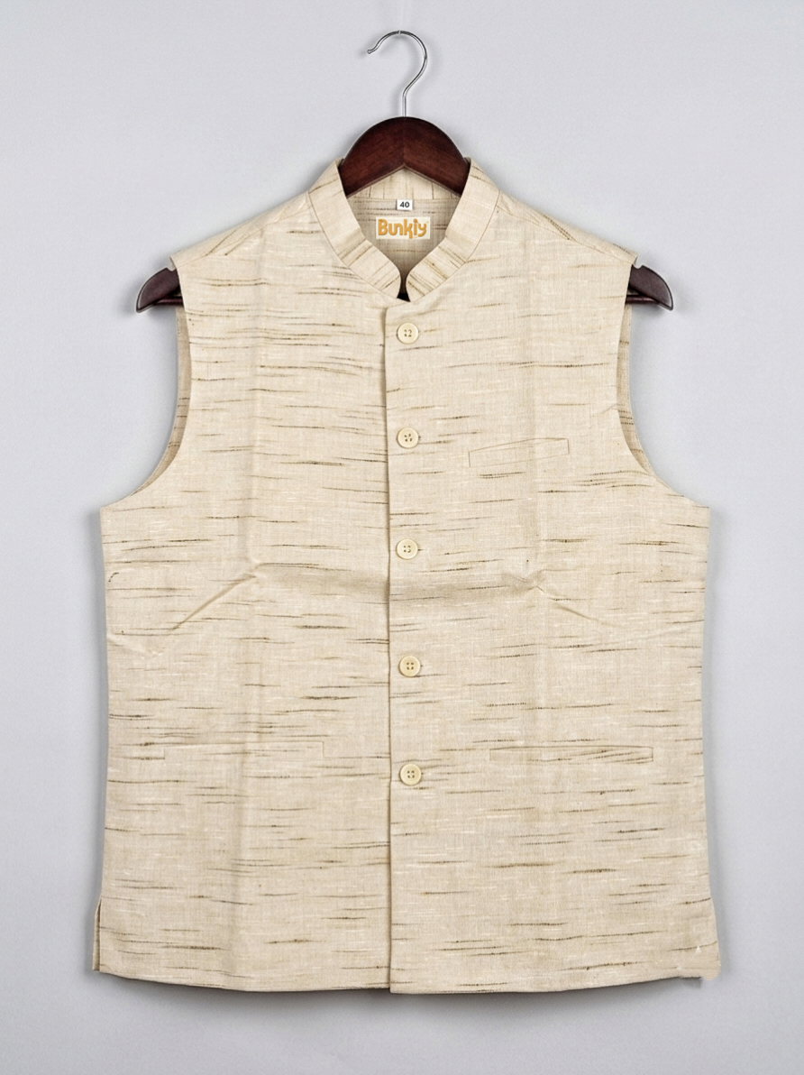 Khadi Half Jackets Lite Biskit Colour