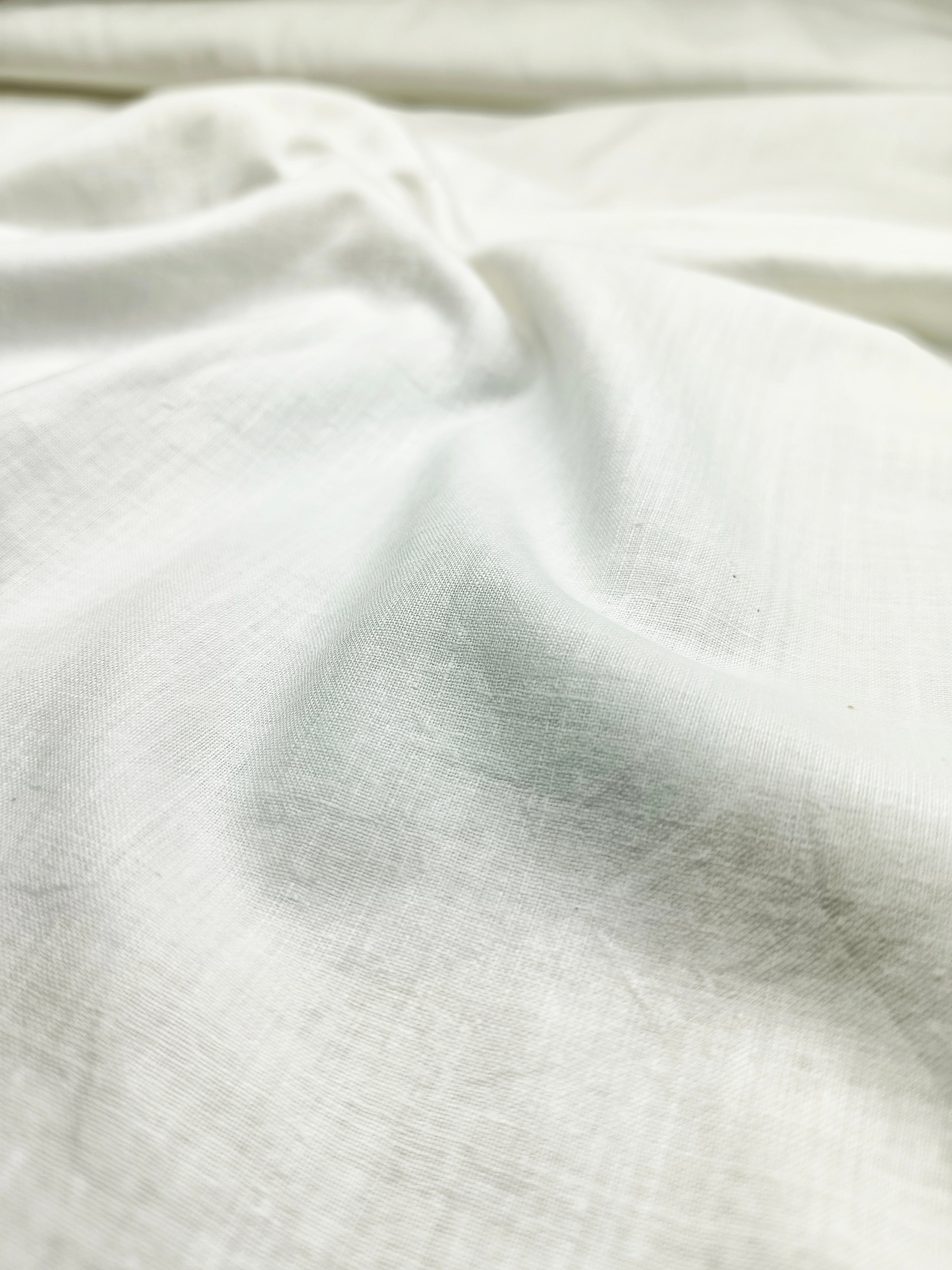 White Muslin Khadi Medium Fabric