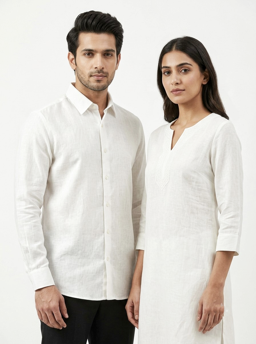 White Muslin Khadi Fine Fabric
